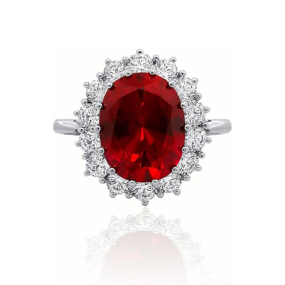 Anillo de rubí Scarlet Crown Oro