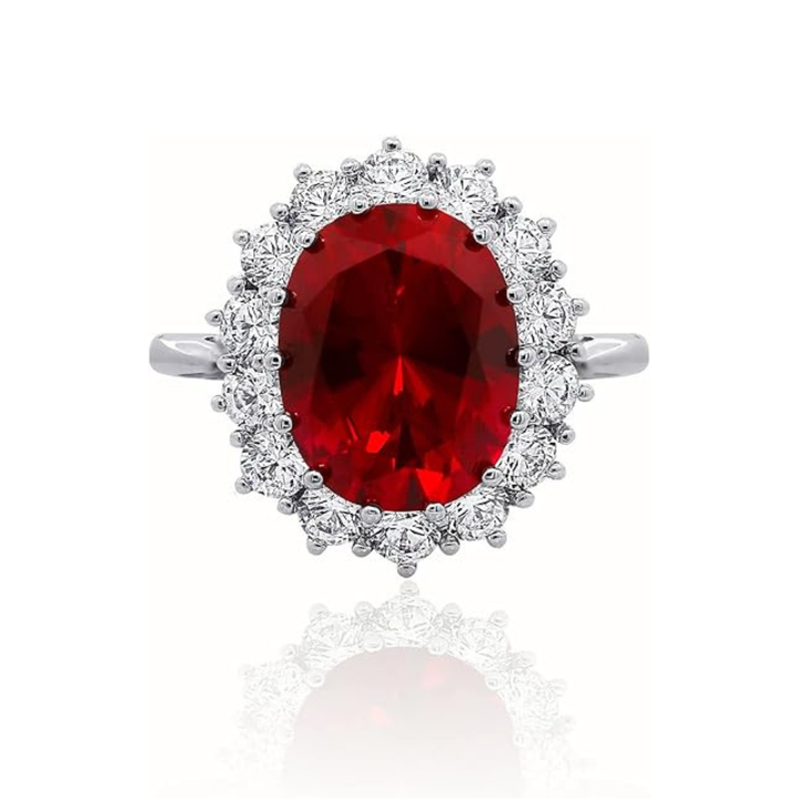 Anillo de rubí Scarlet Crown Oro