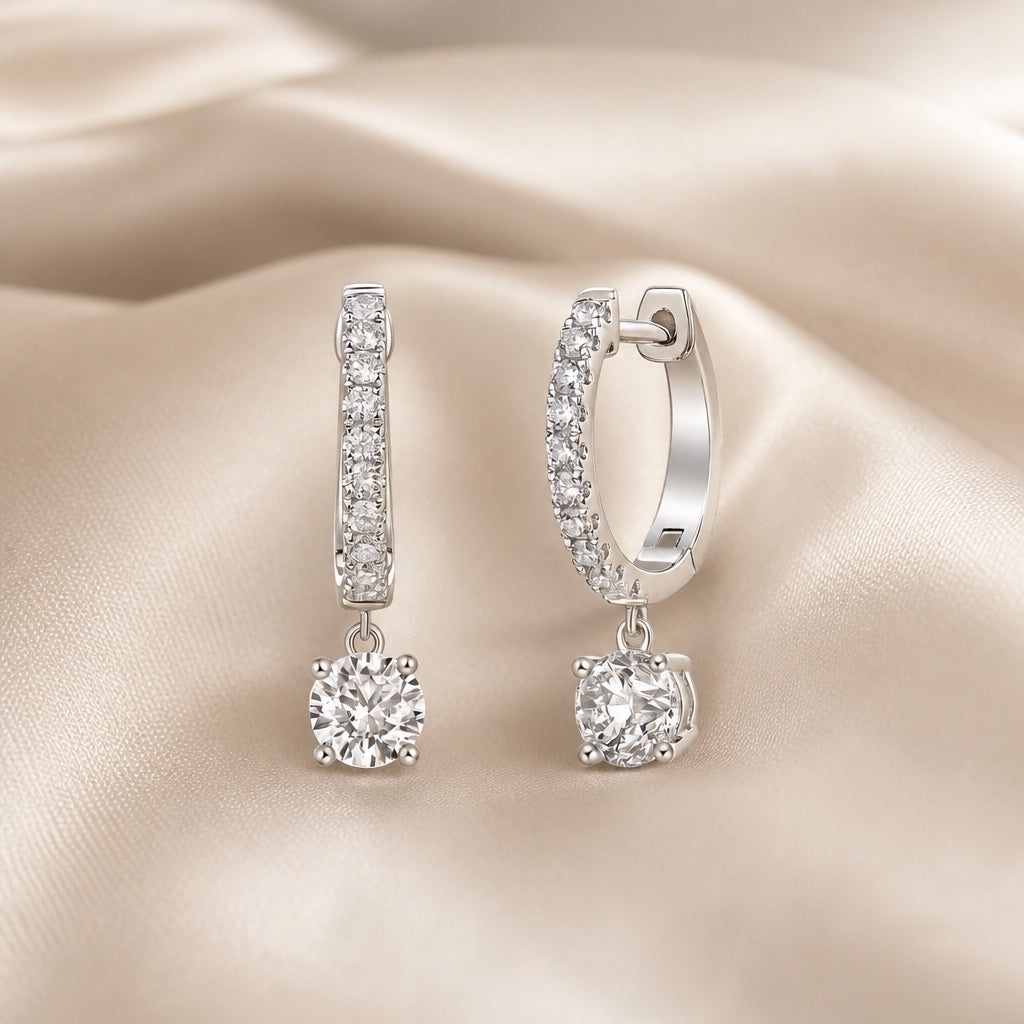 Pendientes Redondos Brillantes