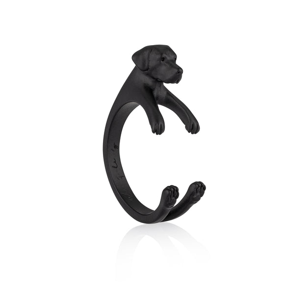 Anillo Labrador Retriever envolvente, negro