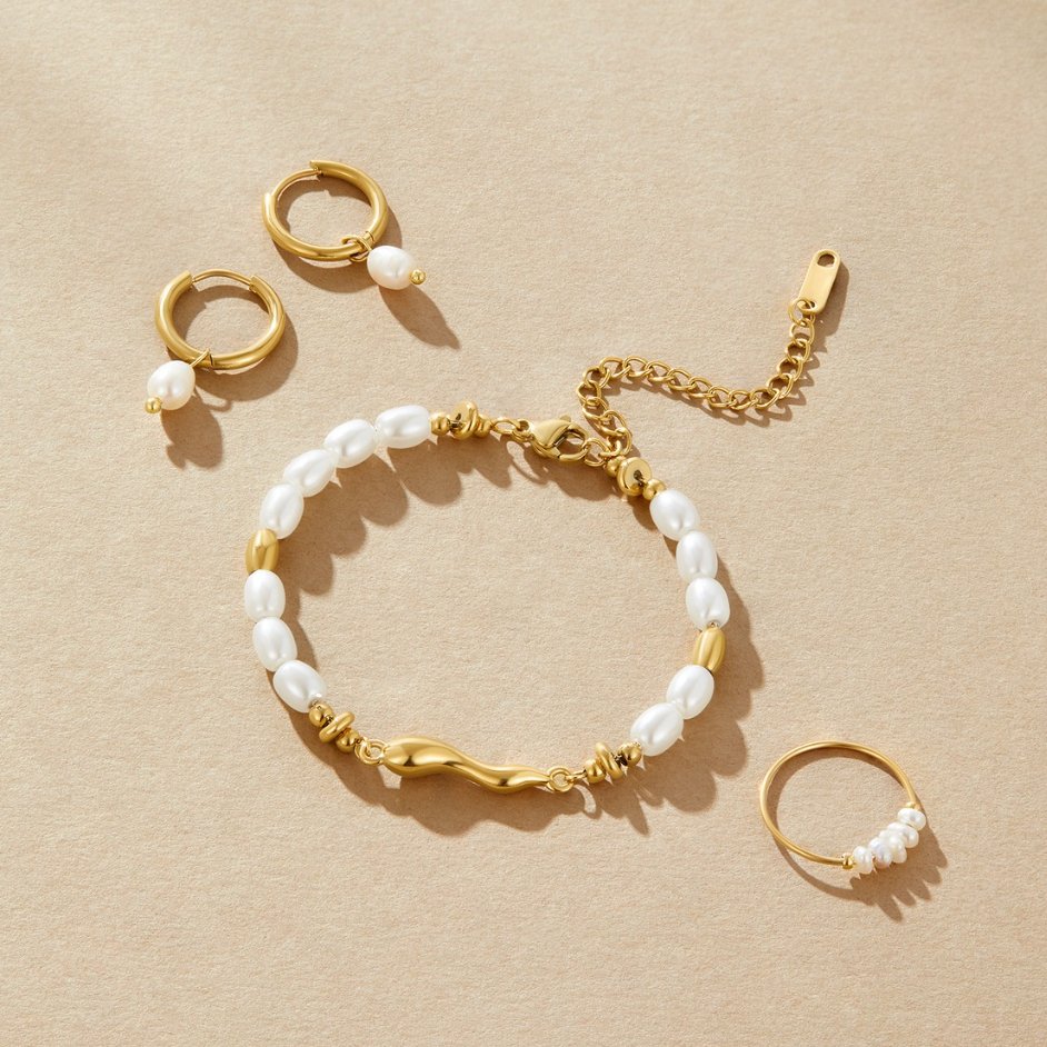 Pulsera de perlas de agua dulce