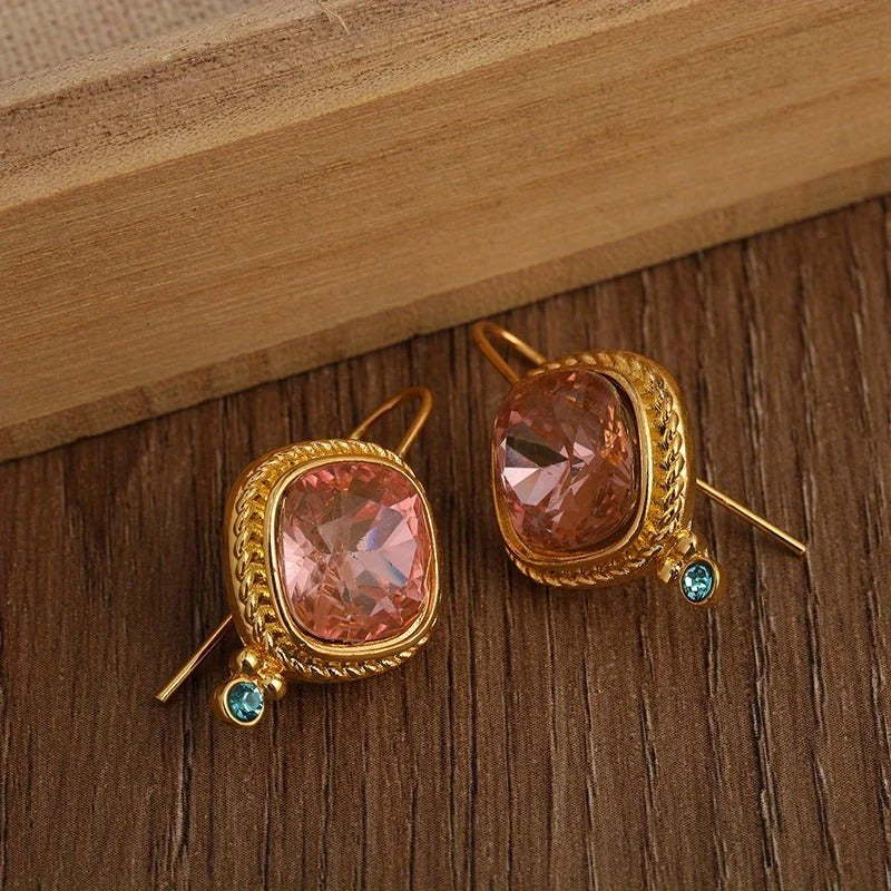 Pendientes Rosa Vintage
