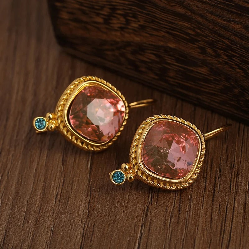 Pendientes Rosa Vintage