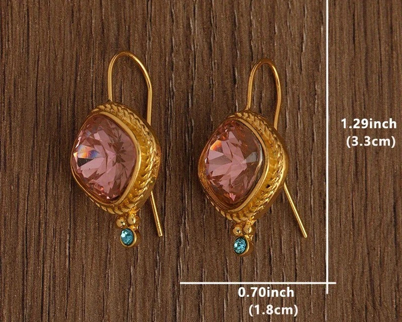 Pendientes Rosa Vintage