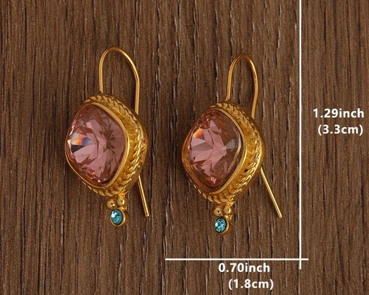 Pendientes Rosa Vintage