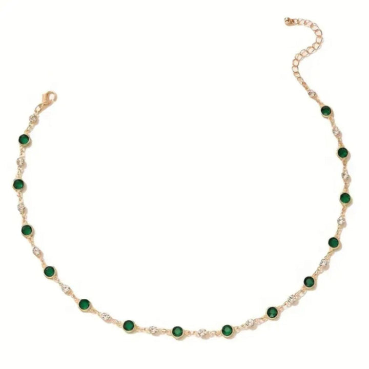Collar Colgante Verde Esmeralda