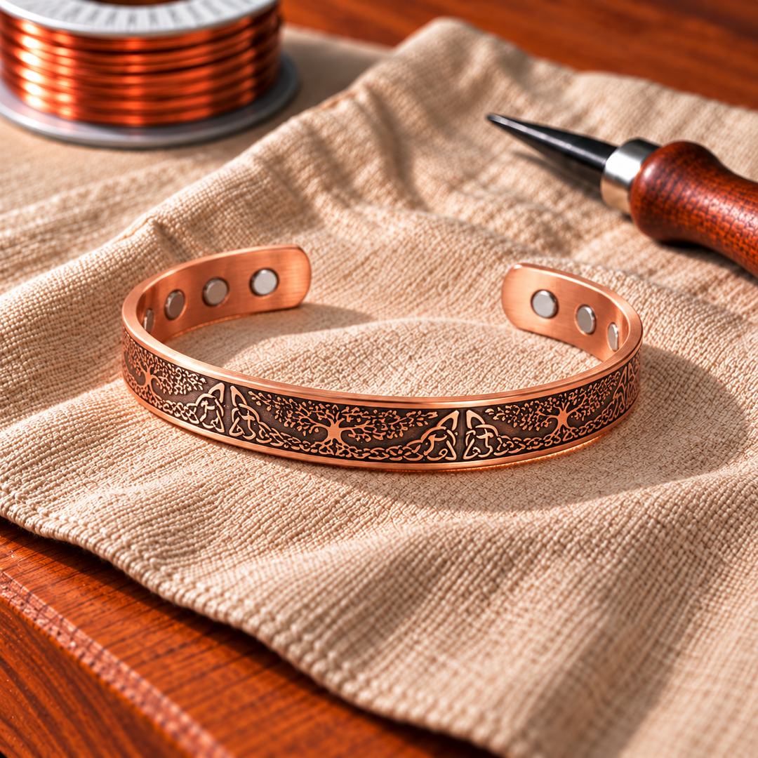 Pulsera de Cobre Árbol de la Vida