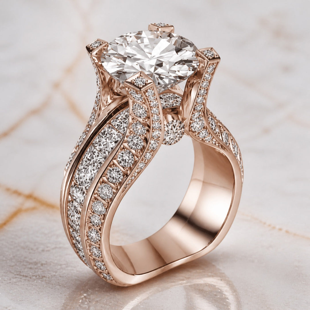 Anillo Llamativo con Cristal