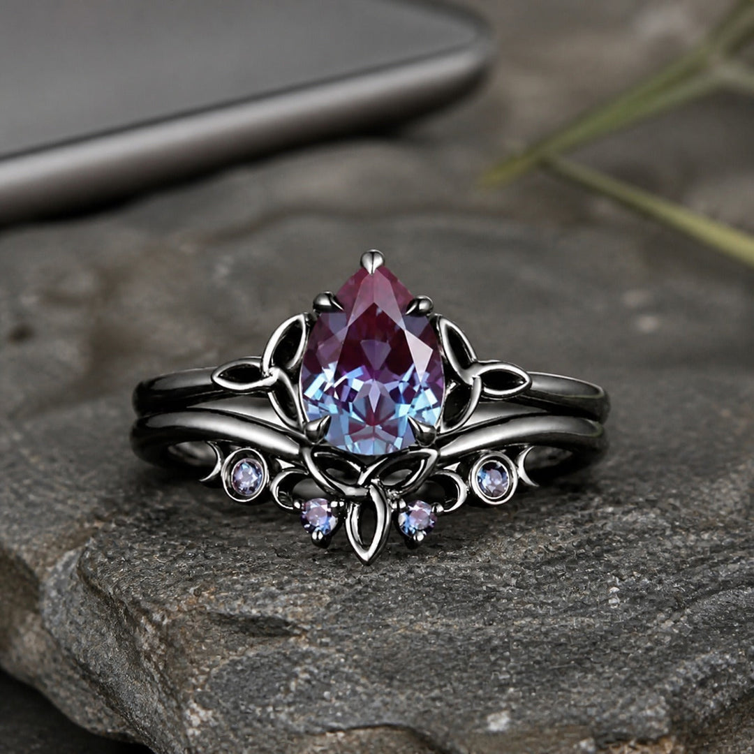 Anillo Llamativo con Amatista