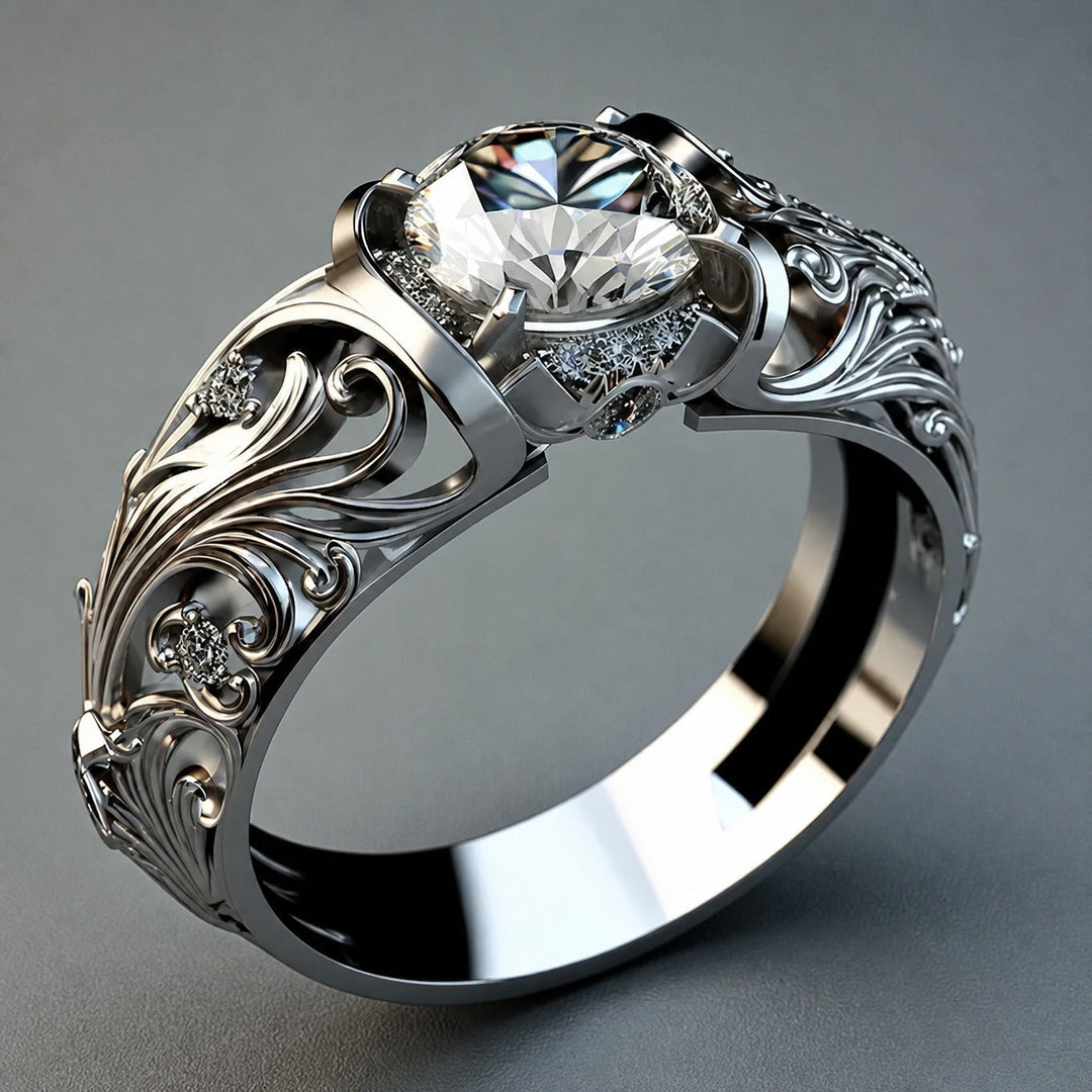 Anillo Llamativo con Cristal