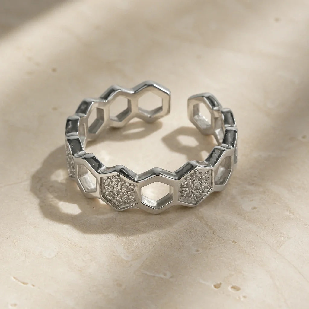 Anillo Ajustable Cadena Verona