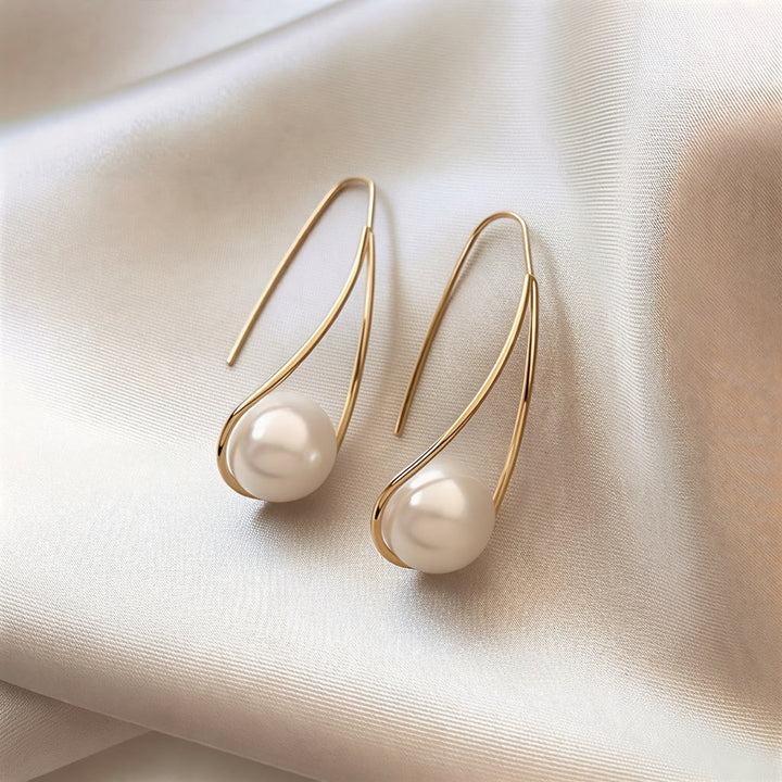 Pendientes Elegantes en Perla Mística