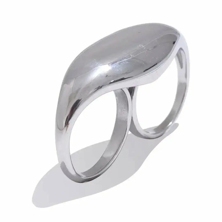 Anillo Doble Dorado Atemporal