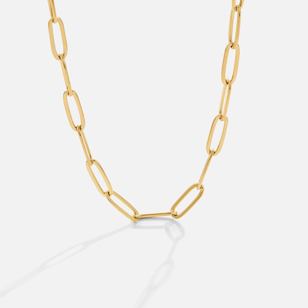 Collar de Oro con Clip