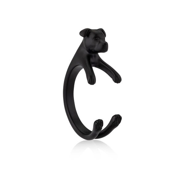 Anillo Pit Bull envolvente, negro