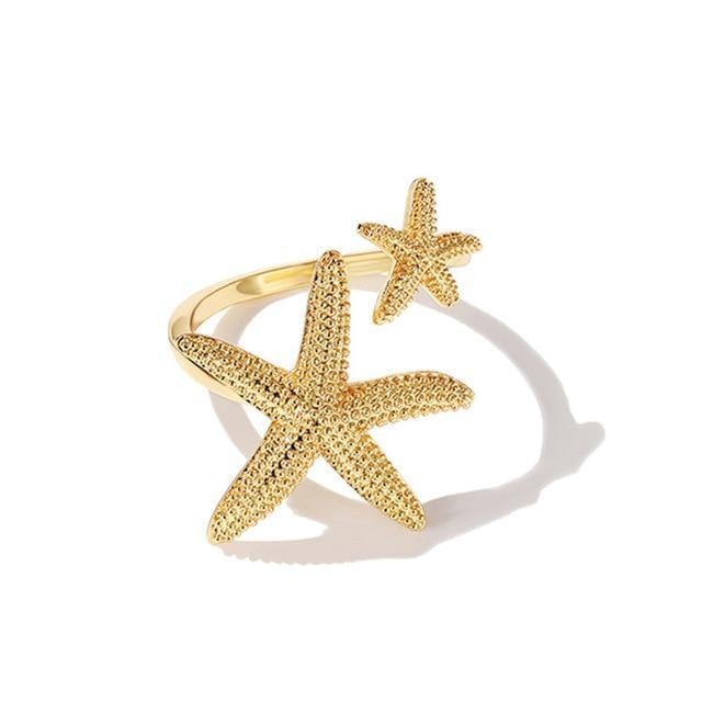 Anillo Estrellas de Mar Ajustable
