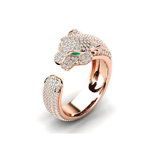 Anillo Jaguar Ajustable en Plata