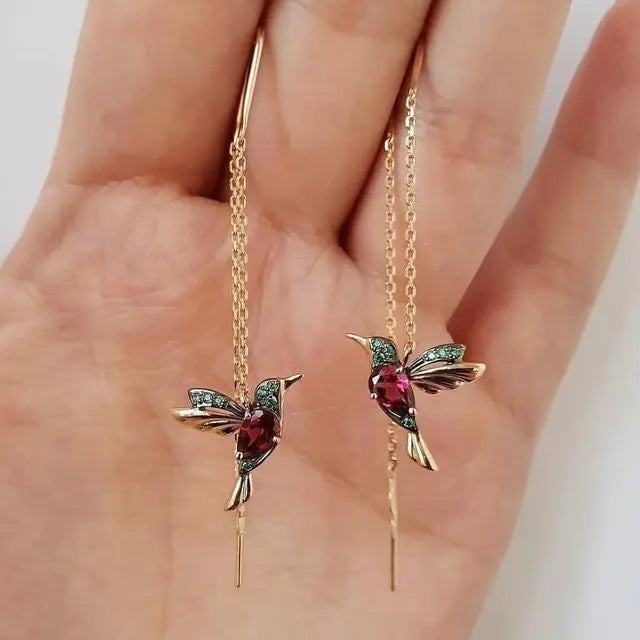 Pendientes Colibrí