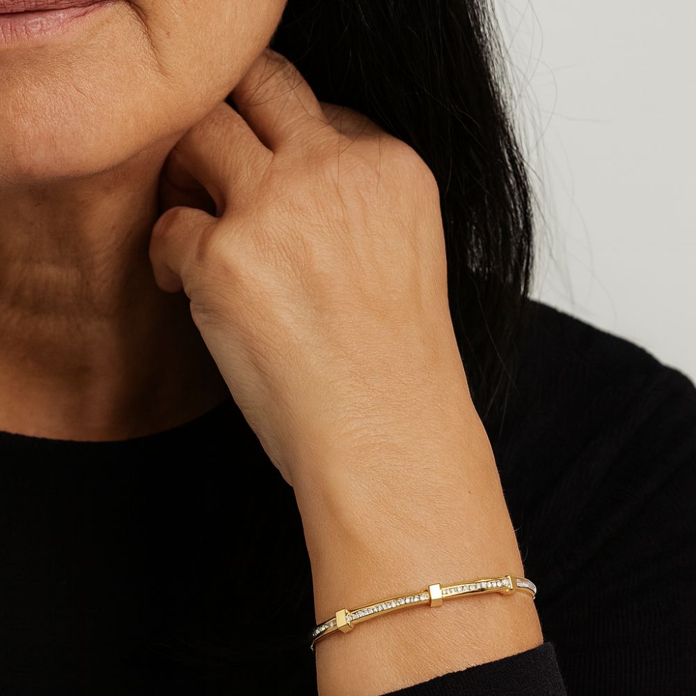 Pulsera Dorada Brillante