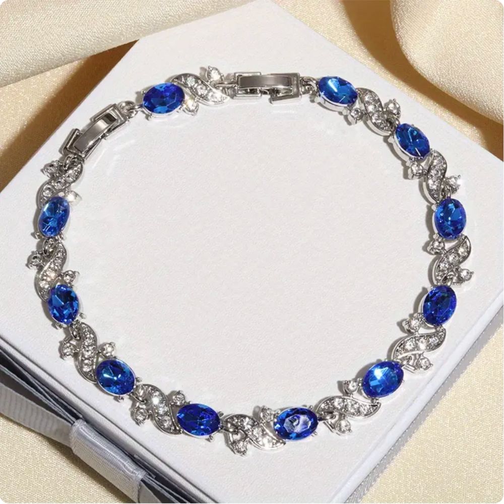 Pulsera Ajustable Piedras Azules