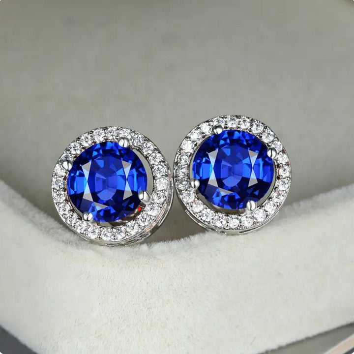Pendientes Azul Zafiro Elegantes