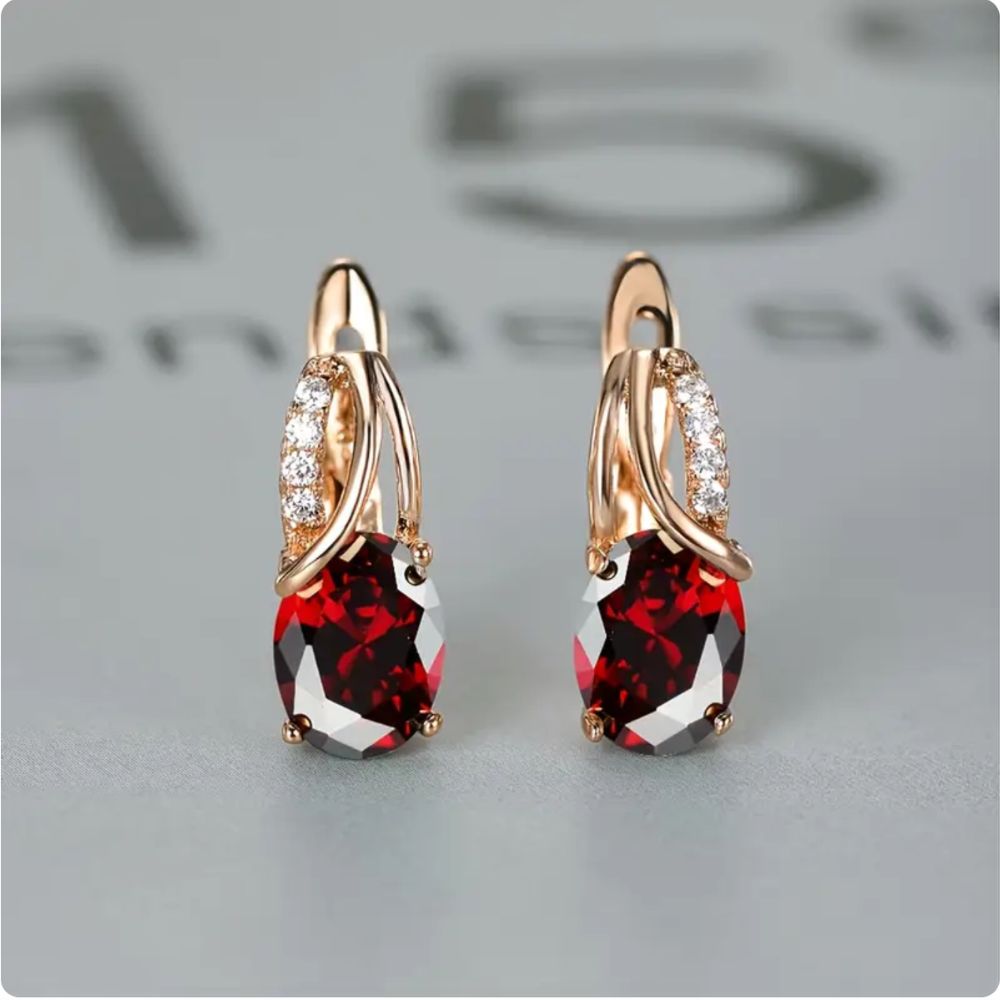 Pendientes Rojo Pasión