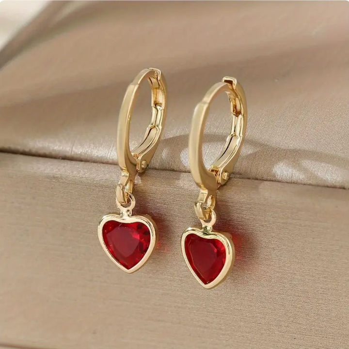 Pendientes Rojo Ardiente