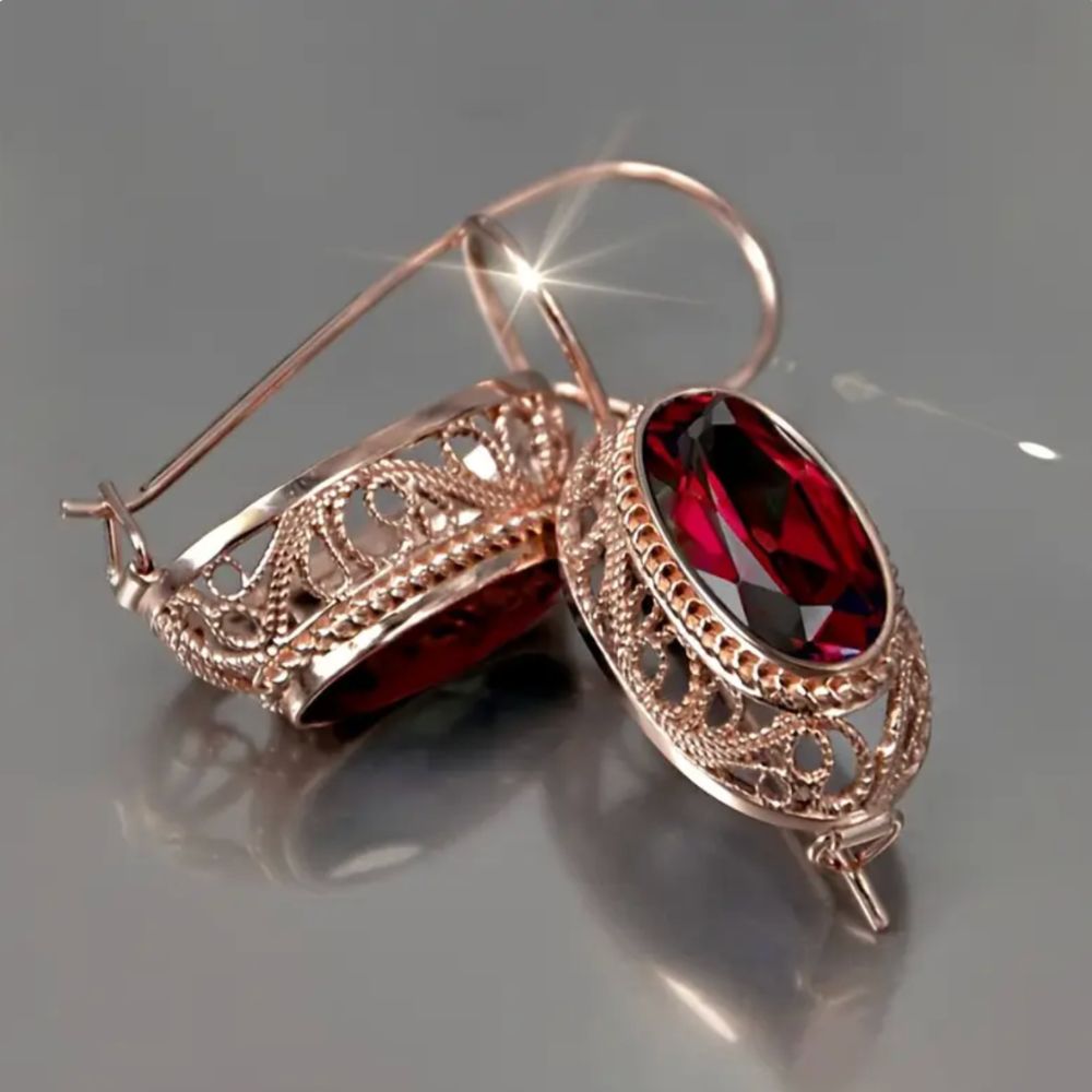 Pendientes Rojo Elegante