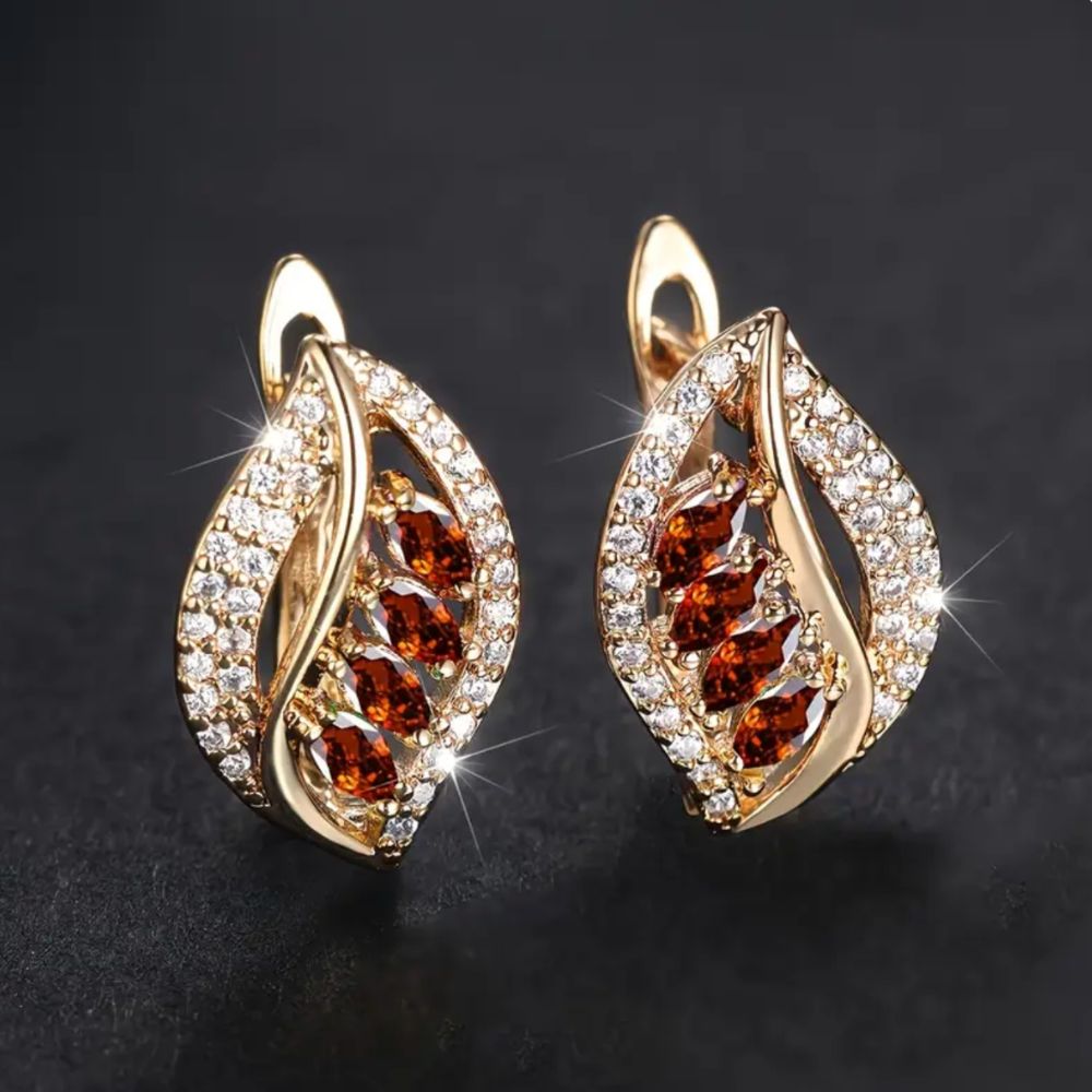 Pendientes Rojo Rosado