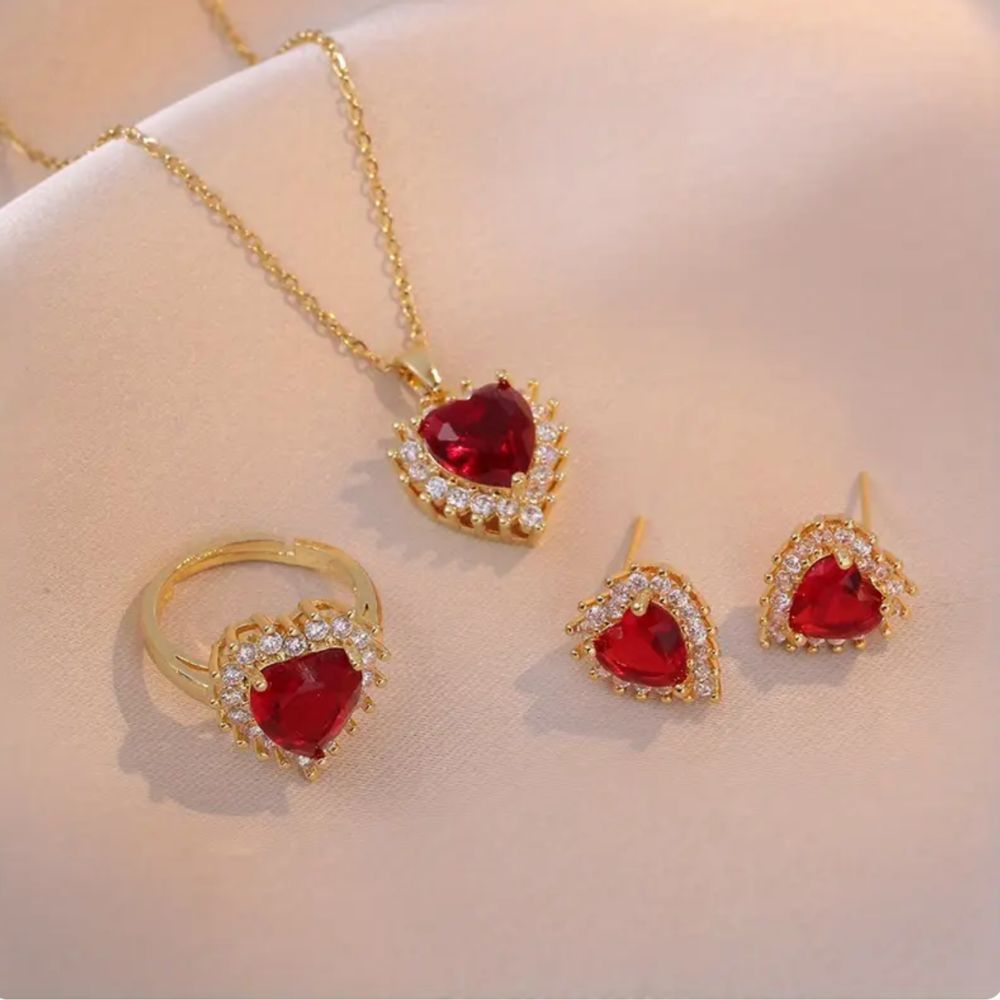Conjunto Rojo Terciopelo
