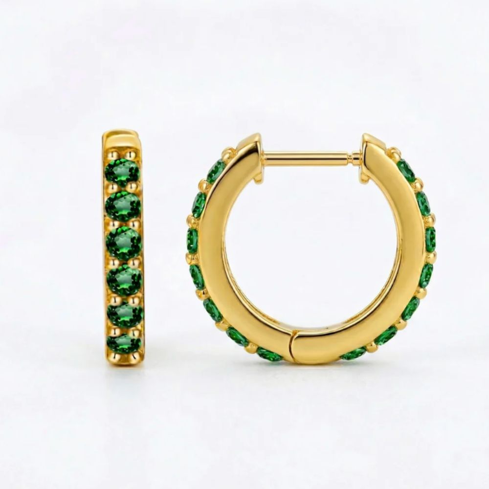 Pendientes de Oro con Esmeralda