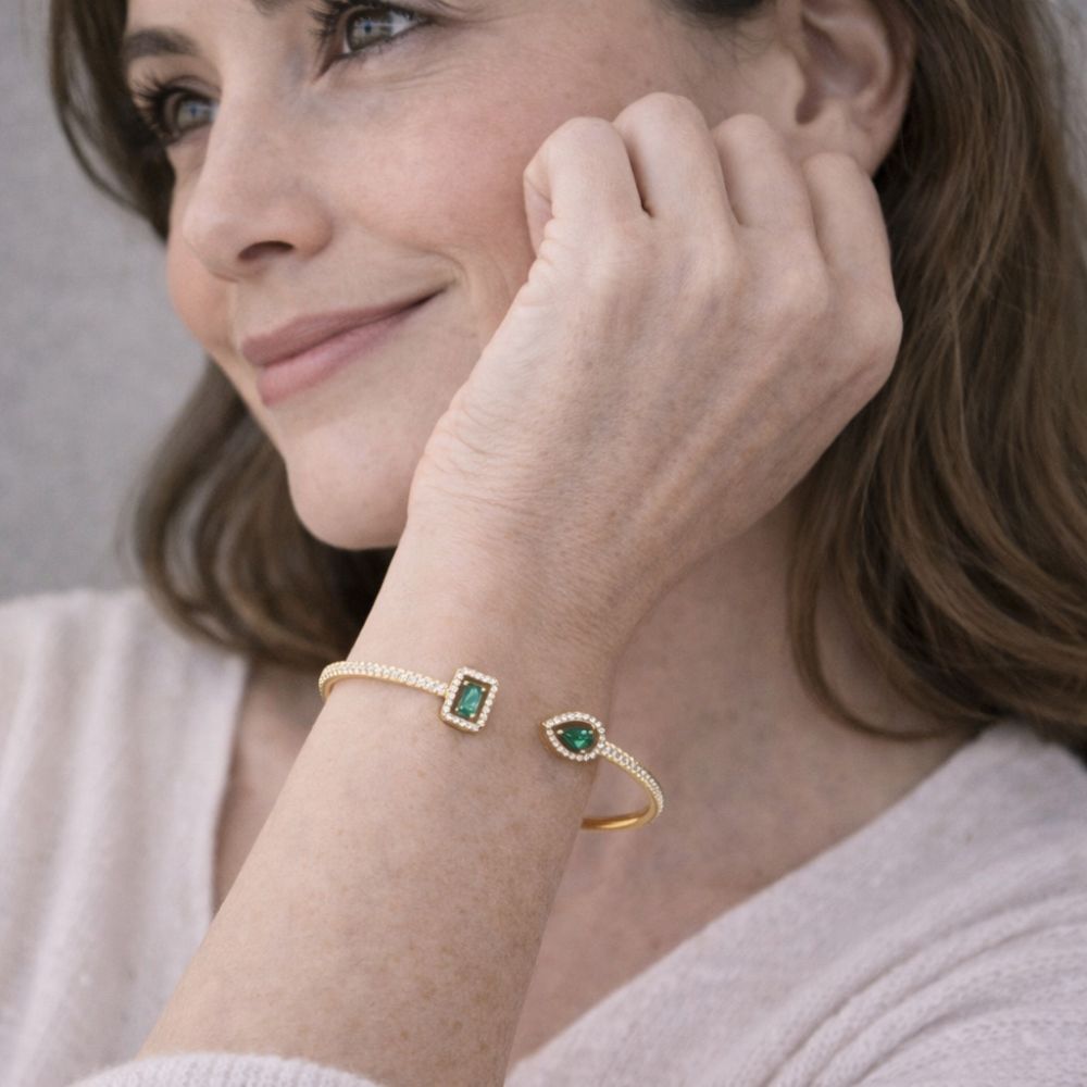 Pulsera de Oro y Esmeralda