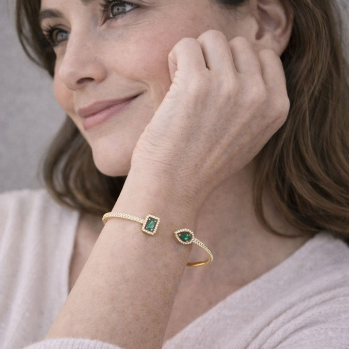 Pulsera de Oro y Esmeralda