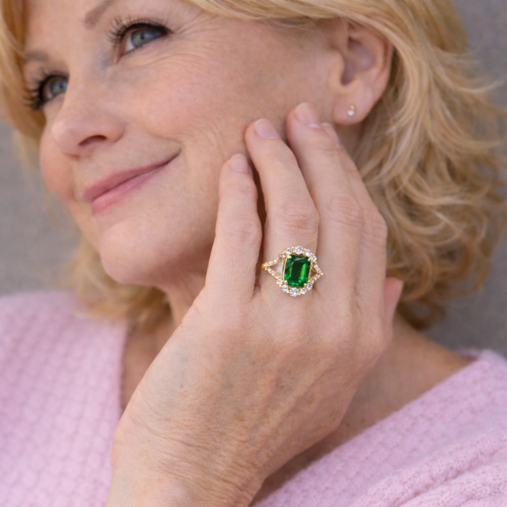 Anillo Vintage de Esmeralda