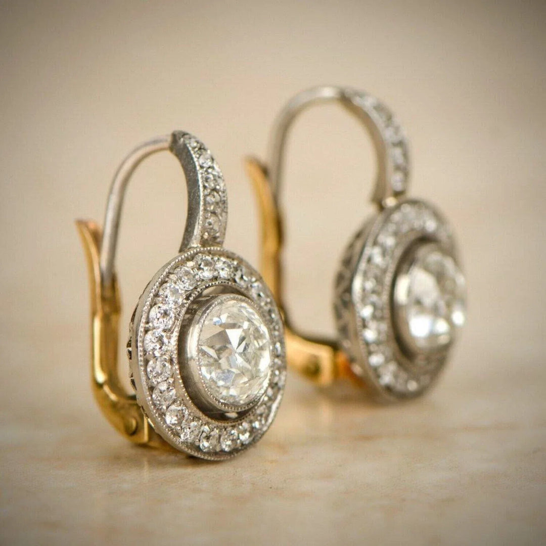 Pendientes Cristal Bicolor Vintage