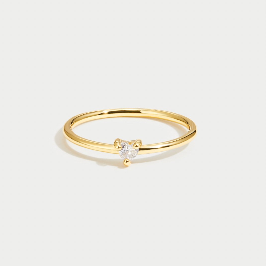 Anillo Corazón de Cristal