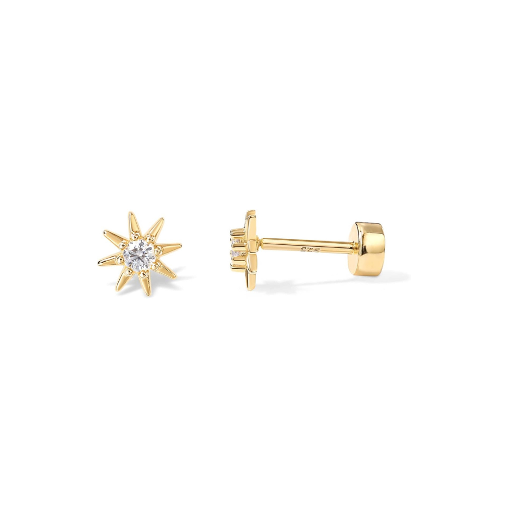Pendientes Sol Dorados