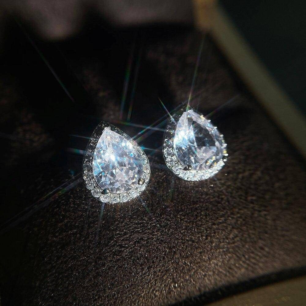Pendientes en forma de pera Aria