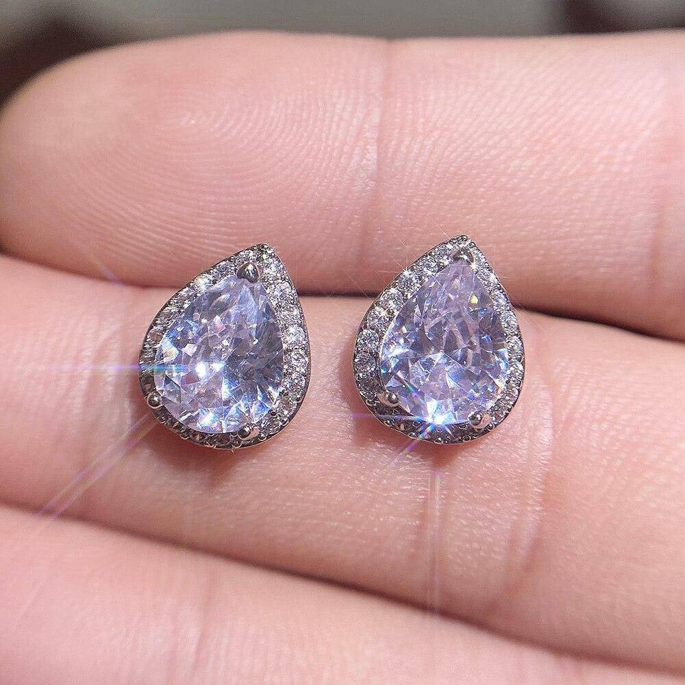 Pendientes en forma de pera Aria