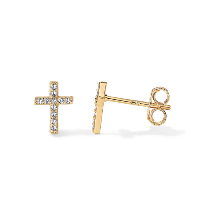 Pendientes Cruz Brillantes