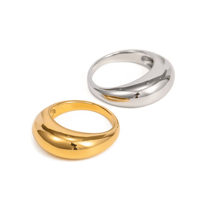 Anillo Arco Dorado Atemporal