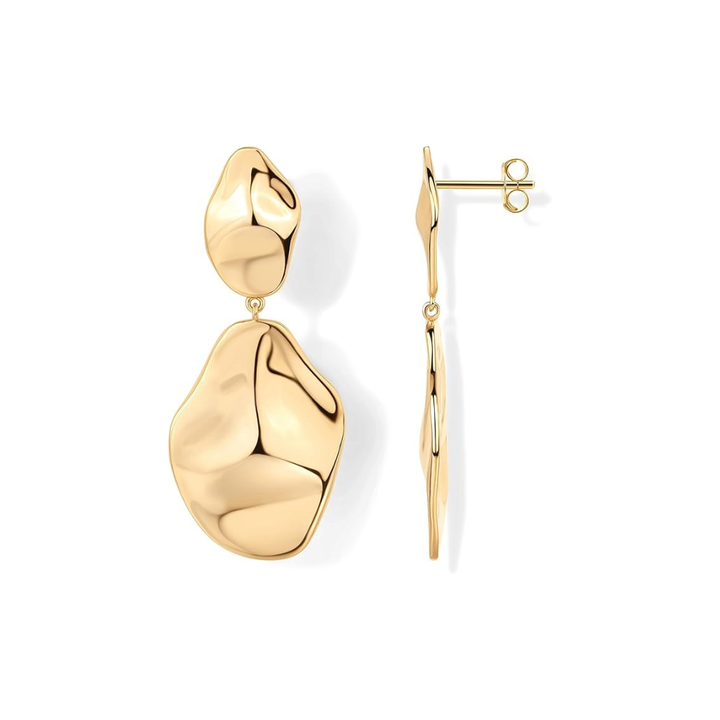 Pendientes Ondas Doradas