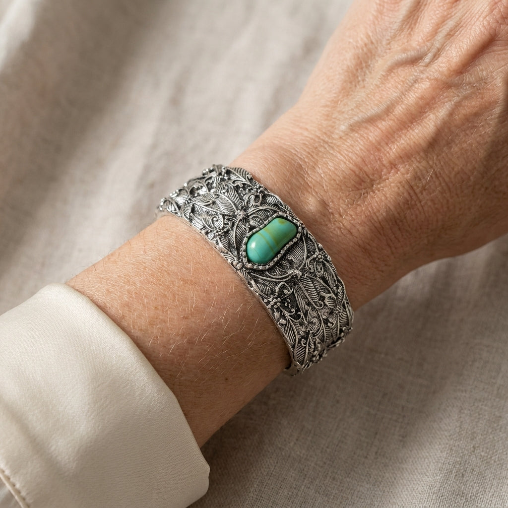Brazalete Vintage con Turquesa