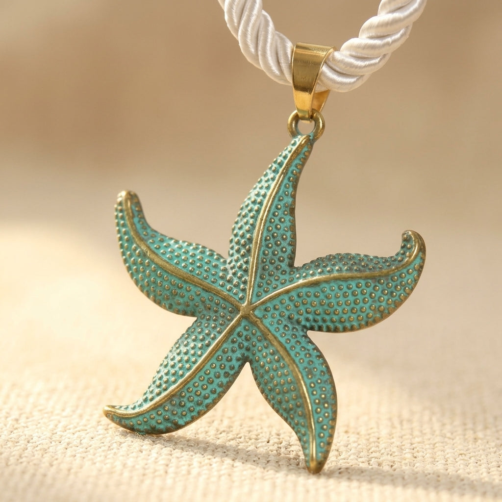 Colgante Estrella de Mar Turquesa