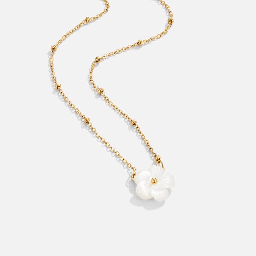 Collar Flor Colgante Grande